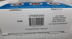 Copper Fit Energy Plus Compression Socks Size S/M