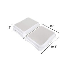 Support Plus Stackable Bath Step – Set of 3 Slip-Resistant Safety Platform St…