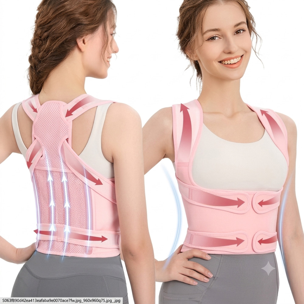 Back Brace Posture Corrector Women Men Shoulder Straightener Adjustable Support