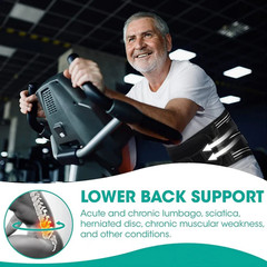 Lower Back Support Brace Adjustable Lumbar Work Belt for Pain Relief Men Women