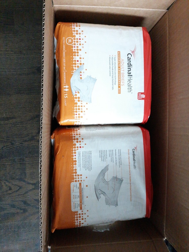 Cardinal Health Adult Briefs Extra Large 15-count Minimum Order For Packages…