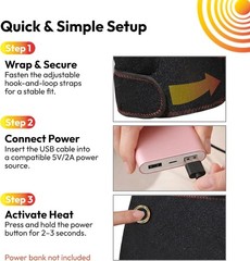Hip Brace Heating Pad – Heated Support for Hip Pain Sciatic Nerve