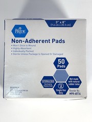 MED PRIDE Sterile Non-Stick Non-Adherent Gauze Wound Dressing Pads 3” x 8” 50 Pk