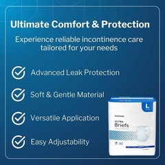 McKesson Ultra Briefs Large Heavy Absorbency Unisex Disposable 18 Count Adult