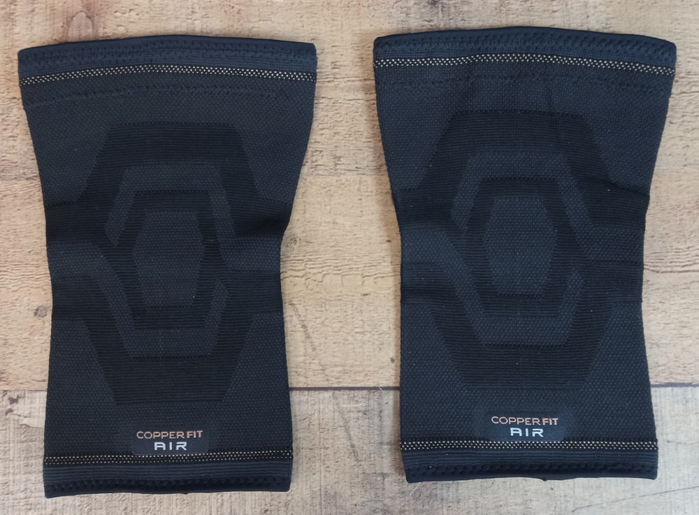 Copper Fit Elite Compression Knee Sleeve 2 Pack L/XL 16-20″ Airflow Tech