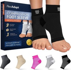 Compression Socks for Plantar Fasciitis & Achilles Tendonitis Relief – Pair o…