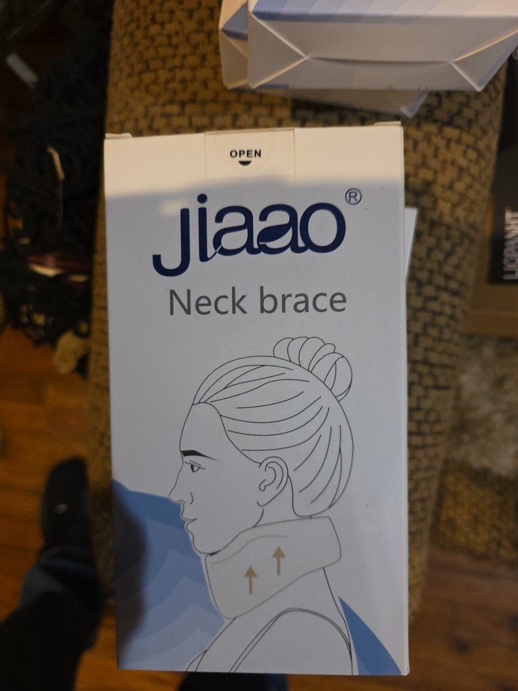 Jiaao Neck Brace Deep Blue M Neck Protection Sleeve for Neck Pain