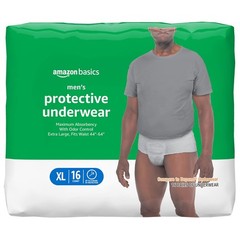 Men’s Maximum Absorbency Incontinence Underwear X-Large 16 Count Leak Protection