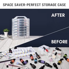 Makartt Nail Polish Organizer Clear Universal Nail Polish Holder For 48 Bottles