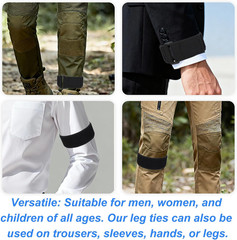 Elastic Ankle Straps, Nylon Adjustable Pant Leg Bands Unisex Boot Straps for Cyc