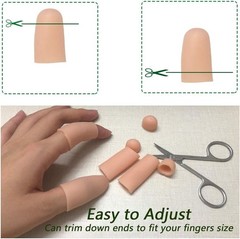 Soft Silicone Gel Finger Caps – 10 PCS for Full Protection & Finger Pain Relief