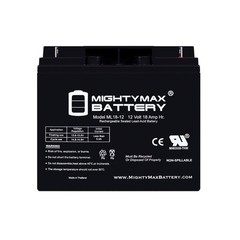 ML18-12 – 12 Volt 18 AH, Nut and Bolt (NB) Terminal, Rechargeable SLA AGM Bat…