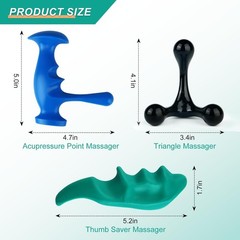 Massage Tool Set, Trigger Point Massage Tool Kit with Thumb Saver, Deep Tissu…
