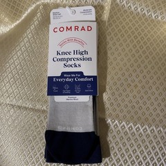 Comrad Knee High, Moderate Compression Socks Men Sz 8.5-10; Women Sz 8-10.5