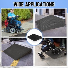 Kritkin EVA Foam Threshold Ramp, Lightweight Non 36″l X 18″w X 3″h, Black