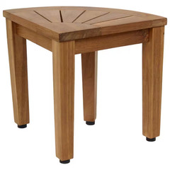 12 In. Kai Corner Optiarea Teak Shaving and Washing Foot Rest