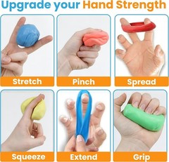 4-Pack Therapy Putty for Teens & Adults – Stress Relief & Hand Strengthening