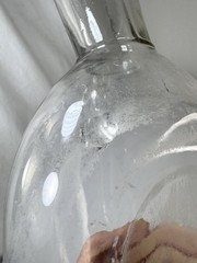 Vtg Glass Male urinal w Handle 16 0z Capacity 10.5″ x 5″ Wide Hospital FrSh Read