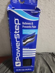 Powerstep Original Thin Profile Full Length Insoles M 5-5.5 W 7-7.5 Open Box