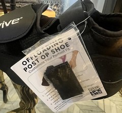 VIVE Post Op Recover Shoe w/Adjustable Strap fits Left or Right Large New