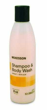 McKesson Shampoo and Body Wash, Apricot Scent, 8 oz. Squeeze Bottle, 1 Each