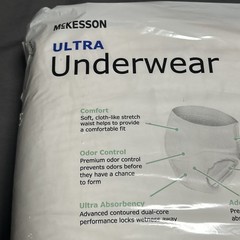 Authentic New, McKesson Ultra Adult Absorbent Underwear, XL 58-68 Inch, 14 Count