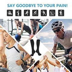 2Pairs Compression Socks with Zipper, Stretchable Zip Up Compression Socks, L-XL