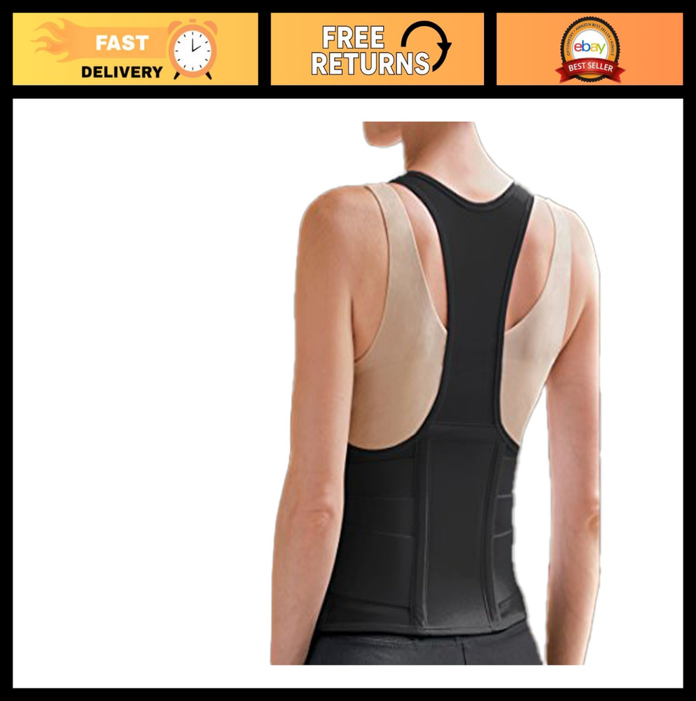 Back Support Cincher for Women – Adjustable, Comfortable, Black, Small Size
