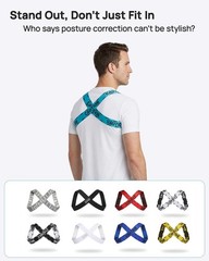 RNEMP® 1/8″ Ultra-Slim Invisible Posture Corrector For Universal, ROYAL BLUE