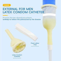 30 PCS Male External Catheter with Fixer Rubber,Latex Condom Material