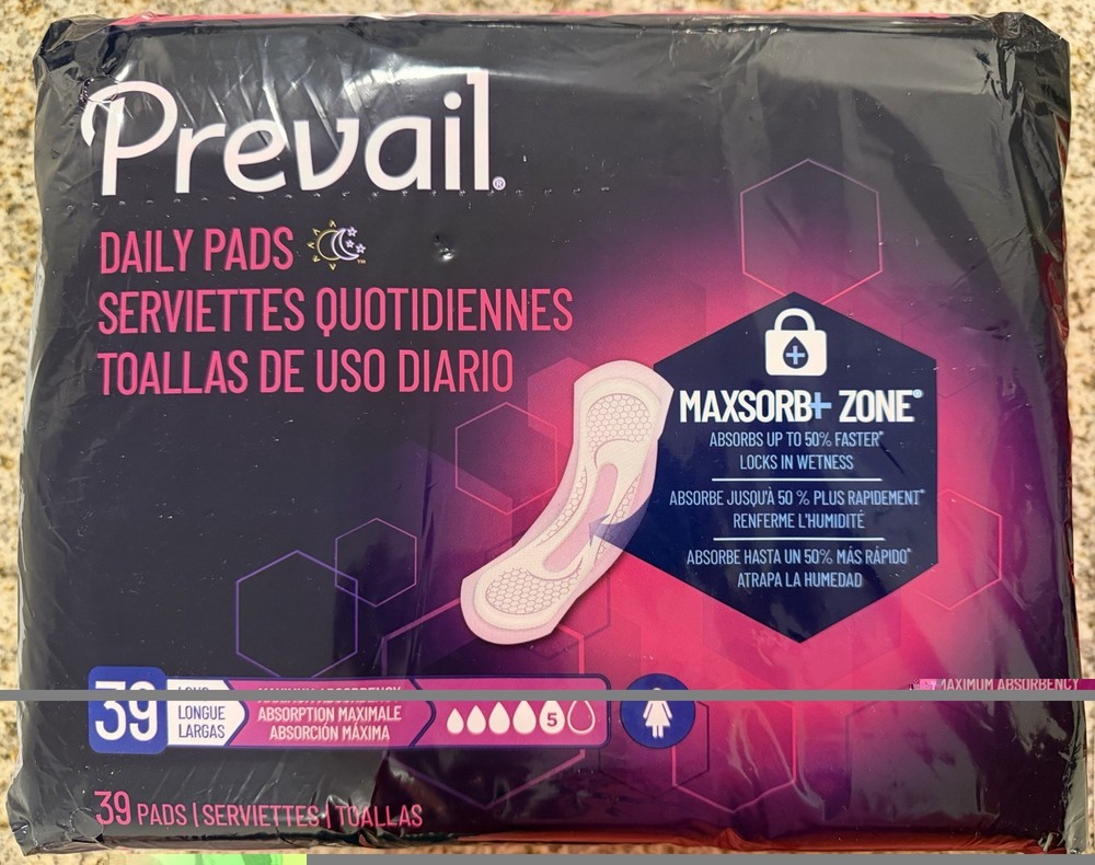 Prevail Daily Pads 39 Count, Long