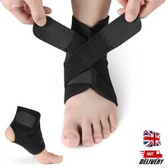 Adjustable Ankle Support Brace Elastic Compression Sleeve Sports Injury Recovery