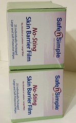 Safe n‘ Simple SNS00807 No Sting Skin Barrier Wipes 2BX/25EA Exp.2027