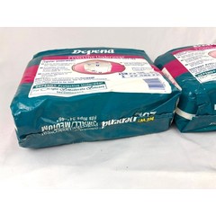 Lot of 2 Depend 20 Disposable Protective Underwear Adult Incontinence 1990s VTG
