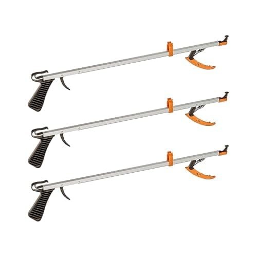 Cubii Health Reacher, Compact 15″ Ergonomic Reaching 15 Inch, 3 Pack, Silver