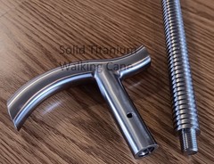 Solid Titanium Walking Cane – Derby Style T-Handle Extraordinary Custom Quality