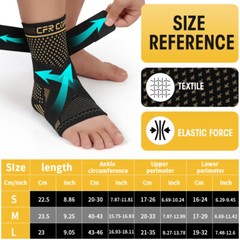 Ankle Support Brace Compression Sleeve Foot Tendon Plantar Fasciitis Pain Relief