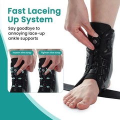 Ankle Stabilizer Brace Support Rotatable Tendon Plantar Fasciitis Pain Relief