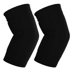 Sibba Elbow Compression Sleeve, 1 Pairs Arm Support 1 Pair, Black