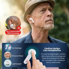 Hearing Aids, Earbyear Rechargeable Hearing Aids for Seniors with Noise Cancelli