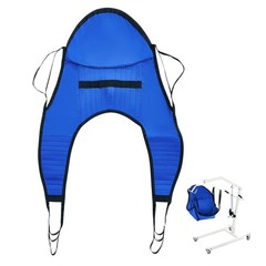 Uimoso Patient Lift Sling with Head Support Large-Size U Shape Divided Leg Sling