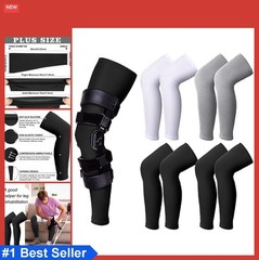 Knee Brace Undersleeves 8 Pack Non Slip Compression Sleeve for Under Brace