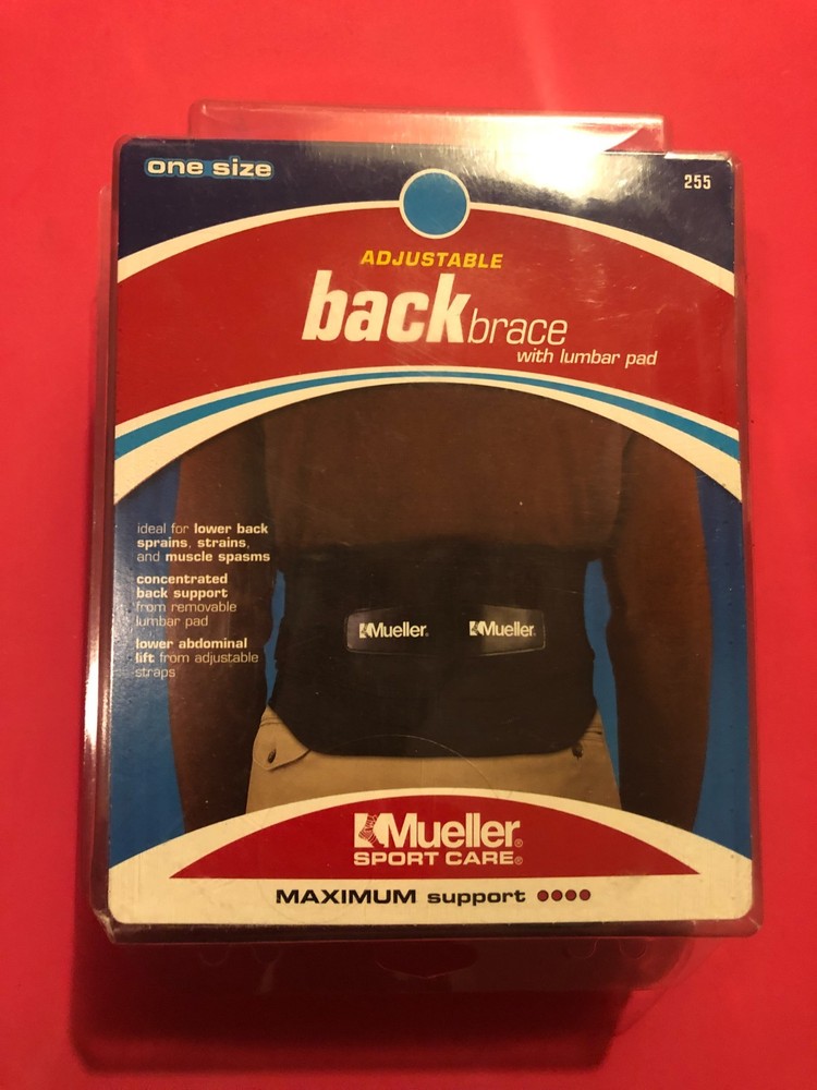 Mueller Sport Care Adjustable Back Brace with Lumbar Pad