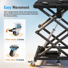 25lbs Portable Electric Wheelchair/Mobility Sctooer Lift for Cars,Support 110lbs