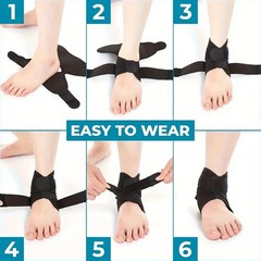 2×Adjustable Ankle Support Compression Strap Achilles Tendon Brace Sprain Sports
