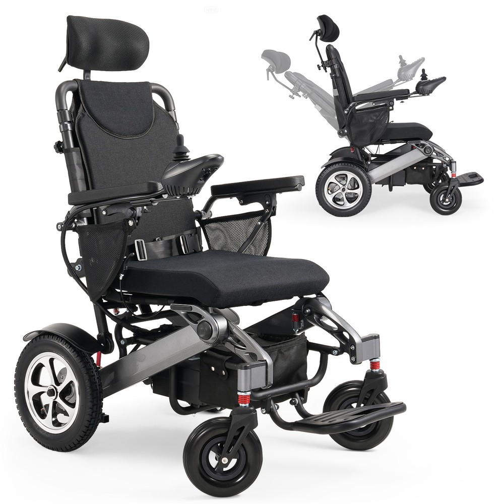 Used Reclining Power Electric Wheelchairs All Terrain Foldable Mobility Scooter