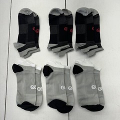 PA Plus 6 Pack Ankle Compression Socks Running Dry Moisture Adult Size L / XL