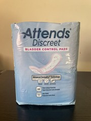 Attends Discreet Disposable Bladder Control Pads (20) w Moderate Absorbency