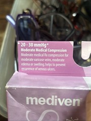 Mediven Plus for Men & Women, 20-30 mmHg, Calf High w/Silicone Topband IV Beige