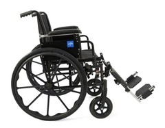 Medline K4 Basic Lightweight Wheelchair |Black|Up to 300 lb Capacity | 16” Seat